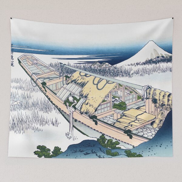 Item preview, Ushibori in Hitachi Province by Katsushika Hokusai designed and sold by Takeda-art.