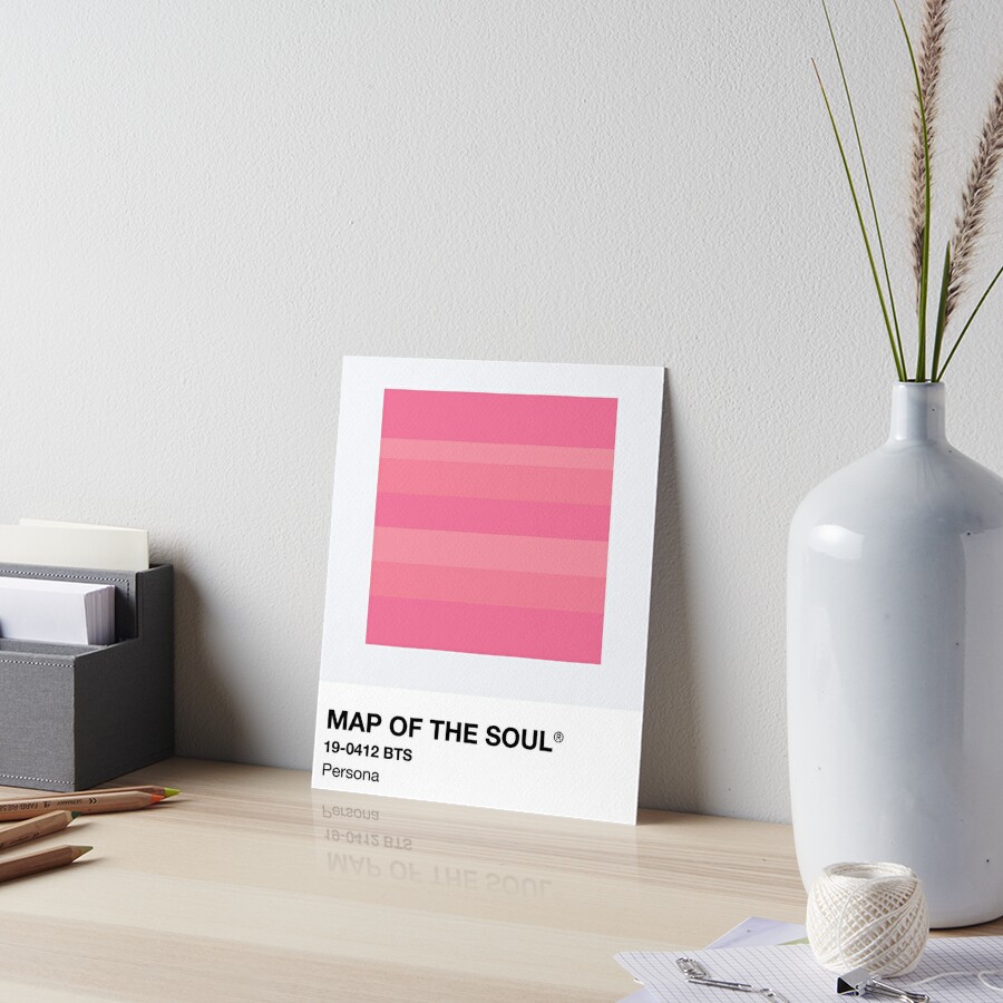 "Pantone Karte der Seele: Persona BTS" Galeriedruck von MTLAPrints