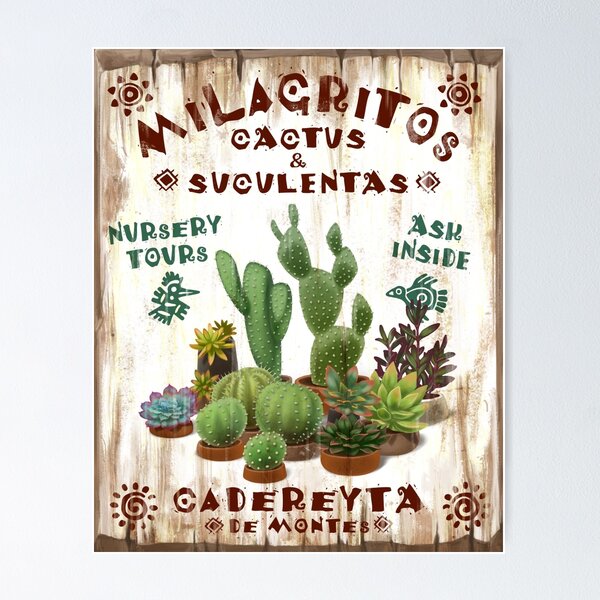 Item preview, Milagritos Cacti and Succulents Nursery designed and sold by Iker Paz Studio.