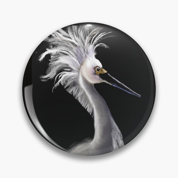 Item preview, Fluffed Egret designed and sold by Artvibes2.