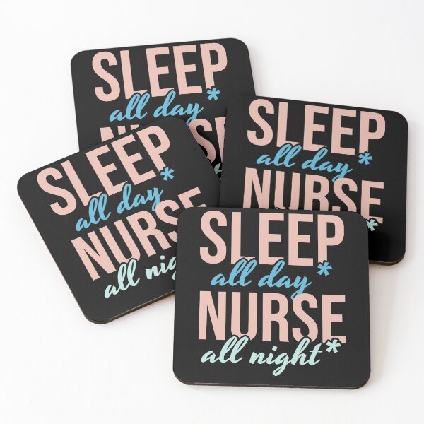 Item preview, Sleep all day nurse all night designed and sold by Superarm.