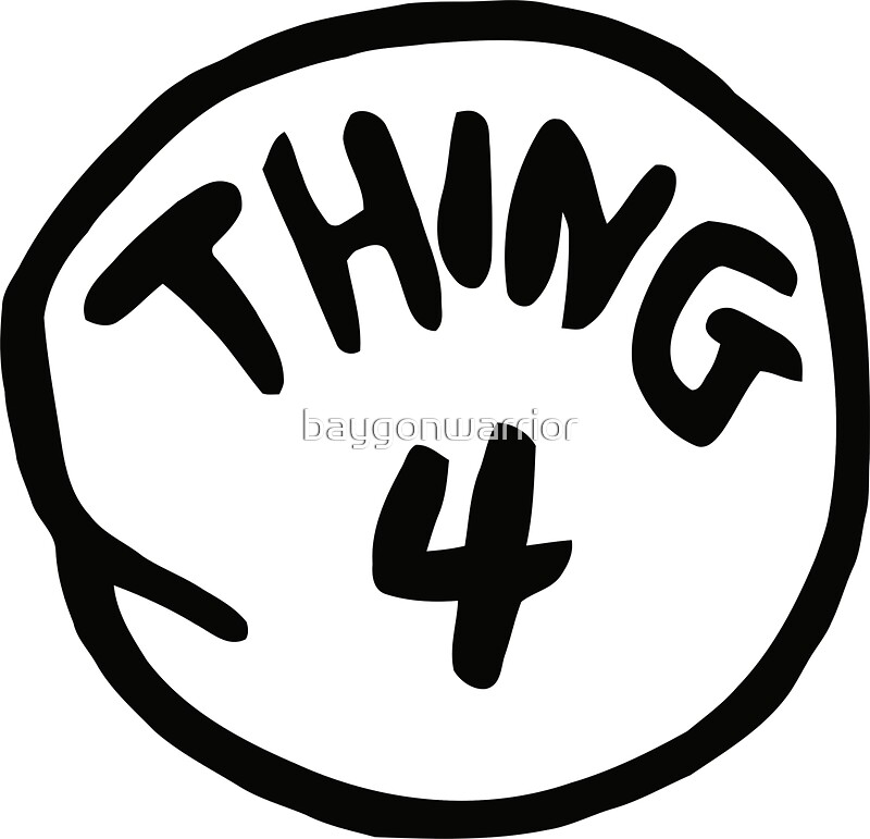 "Thing 4" Stickers by baygonwarrior  Redbubble