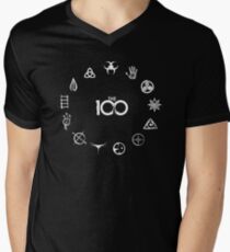 13 Clans - Weiß T-Shirt mit V-Ausschnitt