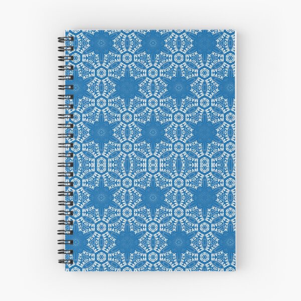Item preview, Blue and White  Xmas Mask Christmassy Festive Face Mask designed and sold by Jenny Meehan Art Prints and Patterns  .