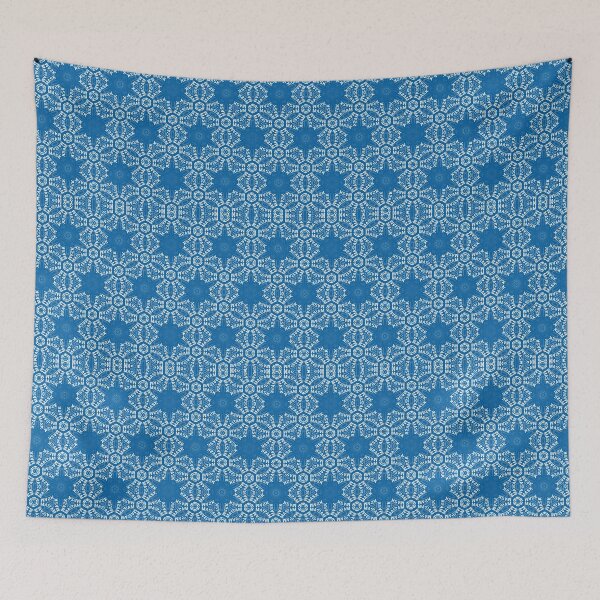 Item preview, Blue and White  Xmas Mask Christmassy Festive Face Mask designed and sold by Jenny Meehan Art Prints and Patterns  .