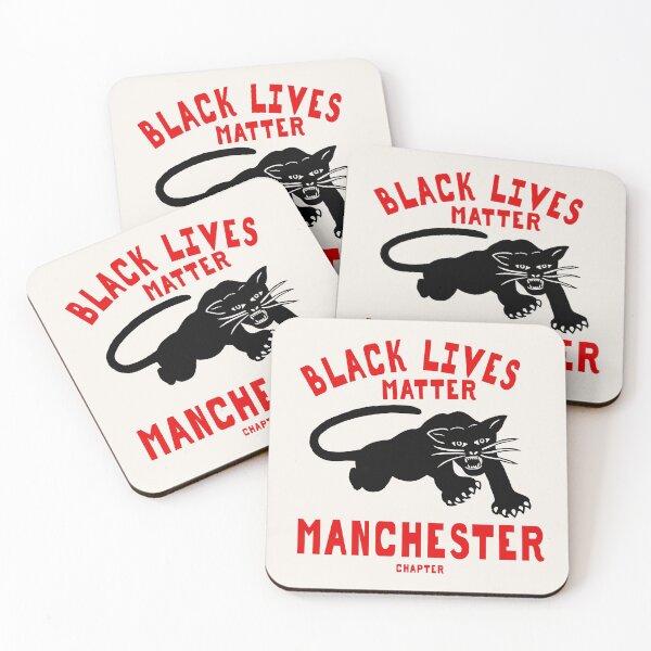 Item preview, BLACK LIVES MATTER: 'MANCHESTER Chapter': Original Black with Red Text on Cream designed and sold by Day Chapman.