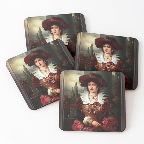 Item preview, Portrait Of A Noble Lady by Franz Seraph Russ Fine Art Old Masters Reproduction designed and sold by Xzendor7 Digital Art Creations.