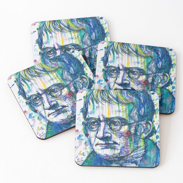 Item preview, JOHN DALTON watercolor and ink portrait designed and sold by lautir.