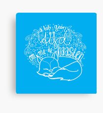 Geen tijd - blauw Canvas Print