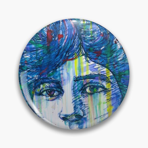 Item preview, ALICE PAUL watercolor and ink portrait designed and sold by lautir.