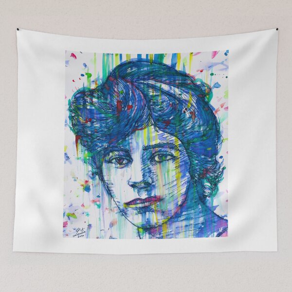 Item preview, ALICE PAUL watercolor and ink portrait designed and sold by lautir.