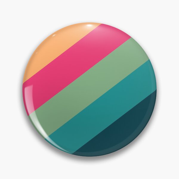 Item preview, Simple flat green pink yellow stripes designed and sold by Thecolorschemer.