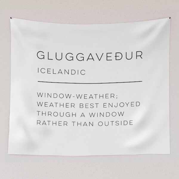 Item preview, Gluggavedur Definition designed and sold by wisemagpie.