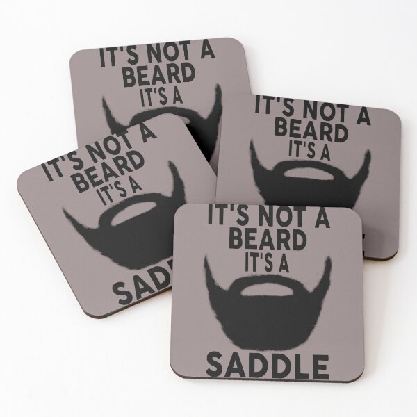 Item preview, Funny Beard Quote It's Not A Beard It's A Saddle Gfit designed and sold by Sarah38.