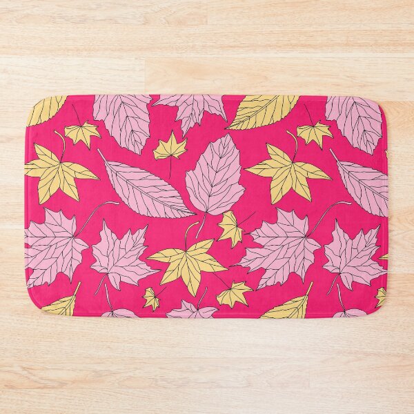 Item preview, Red Background Maple Leaves pattern , Vintage Maple Leaves Pattern  designed and sold by garniturex.