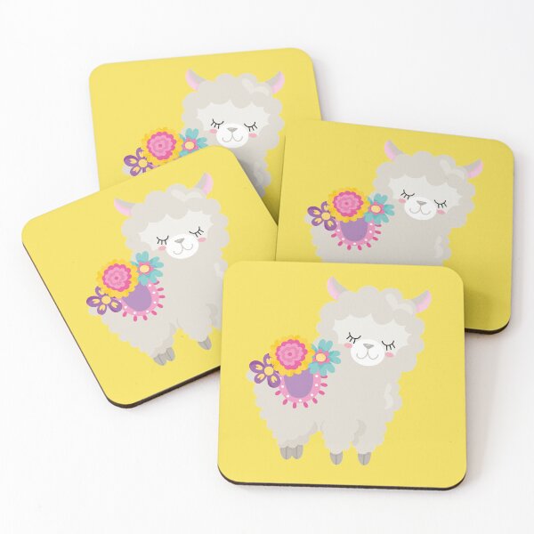 Item preview, Illuminating Yellow Gray Llama  designed and sold by ToniaKroeger.