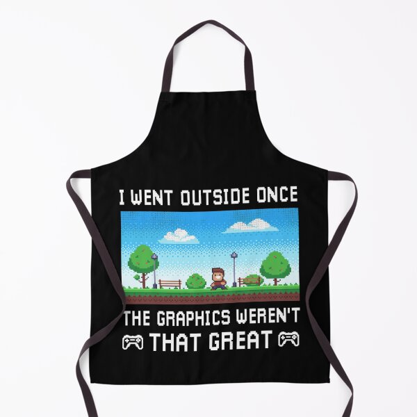Item preview, I Went Outside Once The Graphics Weren't That Great - Funny Gaming designed and sold by silverhexagon.