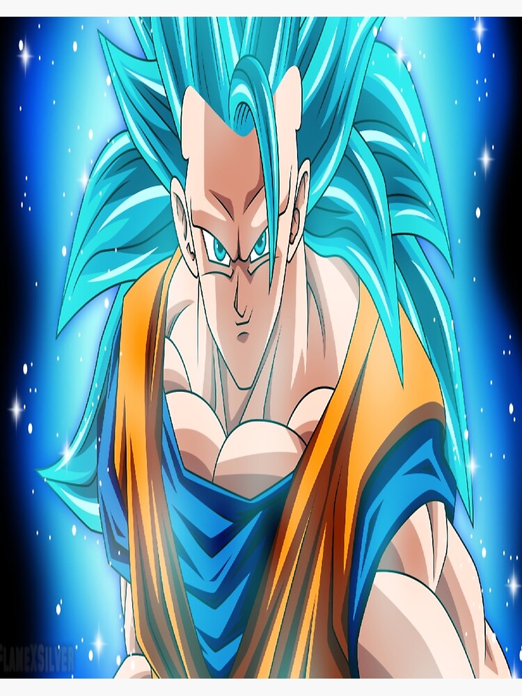 Son Goku SSJ3 Blue Poster by matthieu jouannet