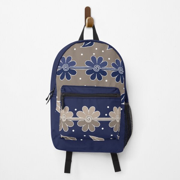 Item preview, Continuous Line Leaves and Flowers in Greys and Blues designed and sold by Sheila Pressley.