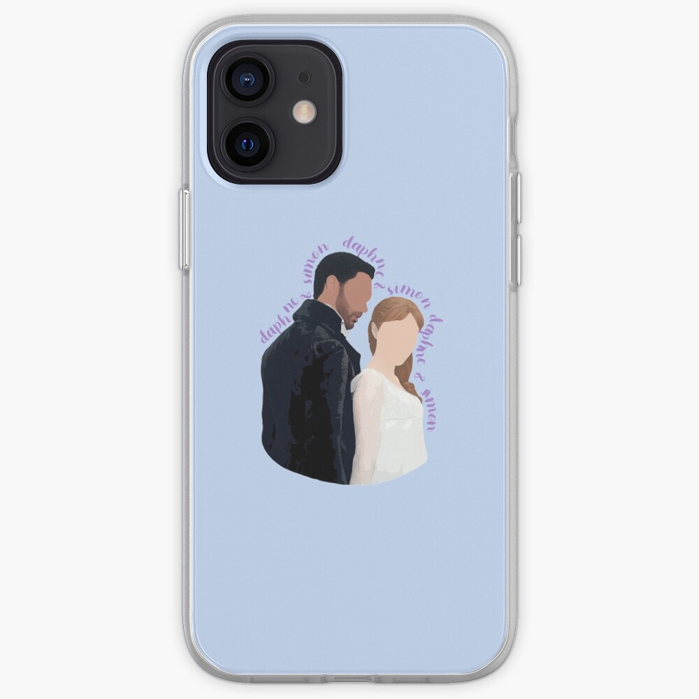 DaphneBridgerton & SimonBasset Light Blue iPhone Case