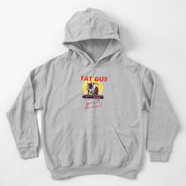 Fat Gus Is My Spirit Animal Kids Pullover Hoodie