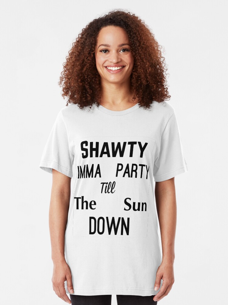 Alternative Ansicht von Exo "Shawty Imma Party bis zum Sonnenuntergang" Slim Fit T-Shirt