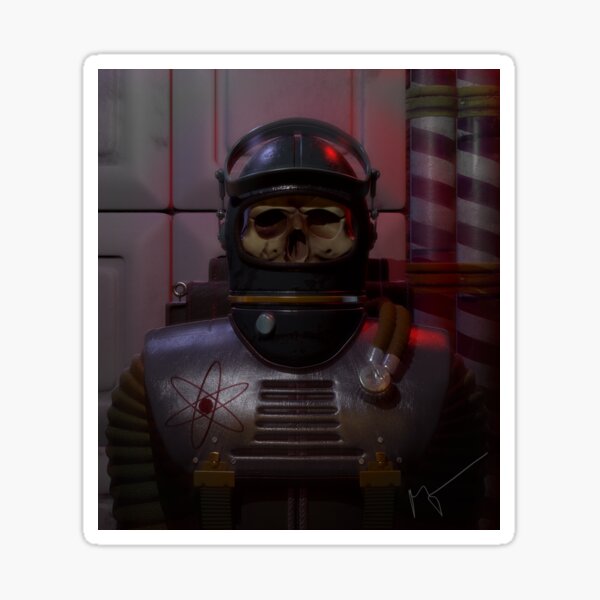 The atom astronaut (alternative) Sticker
