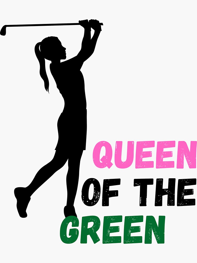 Queen of the Green women golfing, girl golf, golf gifts for women, golf lover gift, gifts for golfers by ds-4
