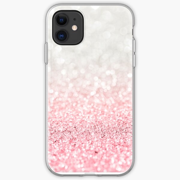 Pink Ombre Glitter iPhone Soft Case
