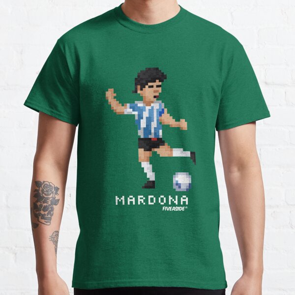 Maradona 'Mardona' Retro-Inspired Football 8-bit Player Figure Classic T-Shirt
