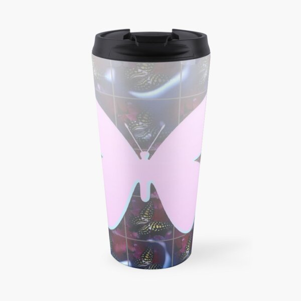 Butterfly Pattern Travel Mug