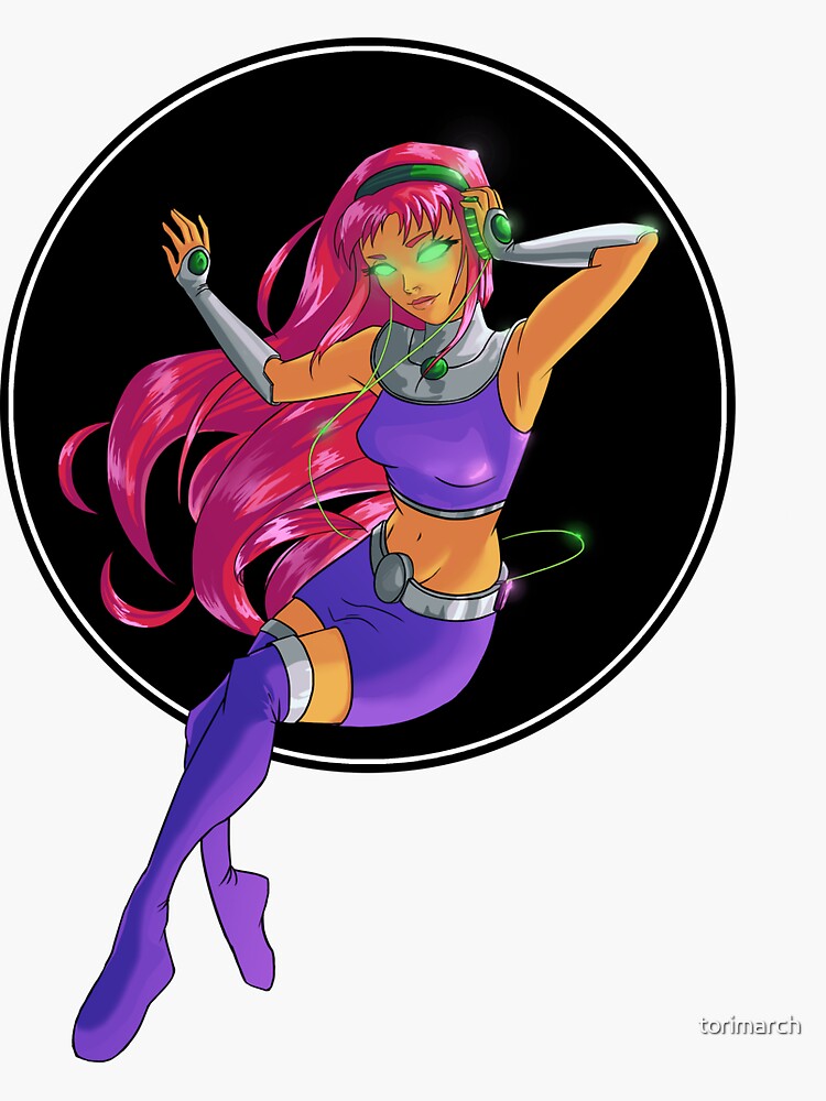 Starfire Sticker By Torimarch Redbubble 0793