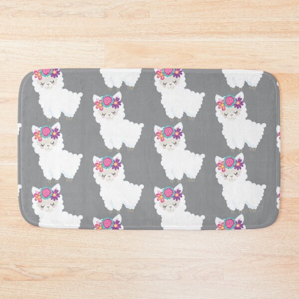 Item preview, Ultimate Gray with white llama designed and sold by ToniaKroeger.