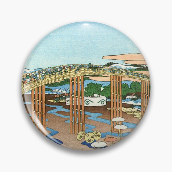 Item preview, Yahagi Bridge at Okazaki on the Tokaido by Katsushika Hokusai designed and sold by Takeda-art.