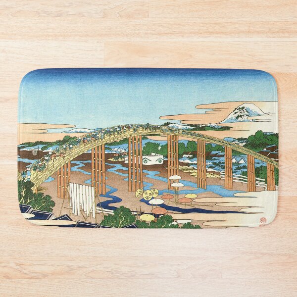 Item preview, Yahagi Bridge at Okazaki on the Tokaido by Katsushika Hokusai designed and sold by Takeda-art.