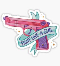 fight like a girl Sticker