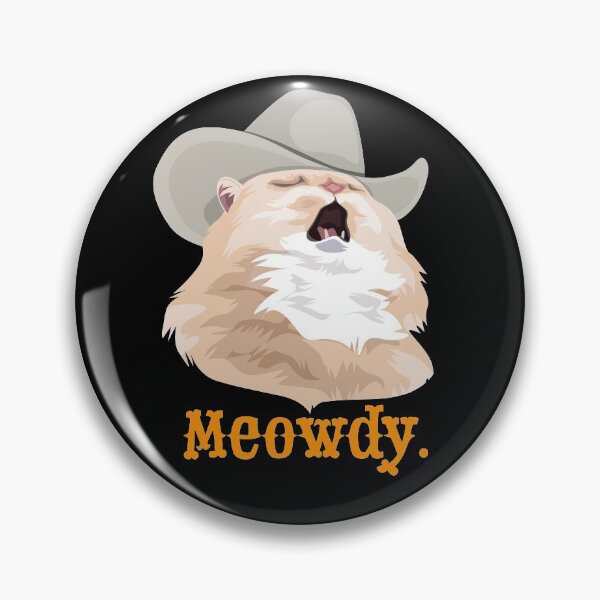 Item preview, Meowdy Singing Cat Wearing a Cowboy Hat Meme designed and sold by CelestialHCO.