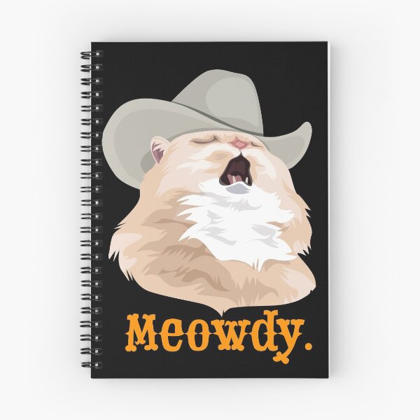 Item preview, Meowdy Singing Cat Wearing a Cowboy Hat Meme designed and sold by CelestialHCO.