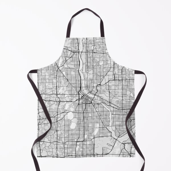 Aperçu de l'œuvre Plan de la ville de Minneapolis des États-Unis - Lumière créée et vendue par deMAP.