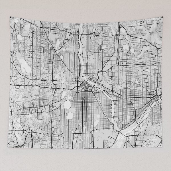 Item preview, Minneapolis City Map of the United States - Light designed and sold by deMAP.