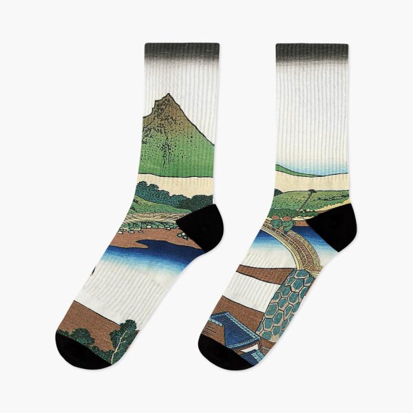 Item preview, Kintai Bridge in Suo Province by Katsushika Hokusai designed and sold by Takeda-art.