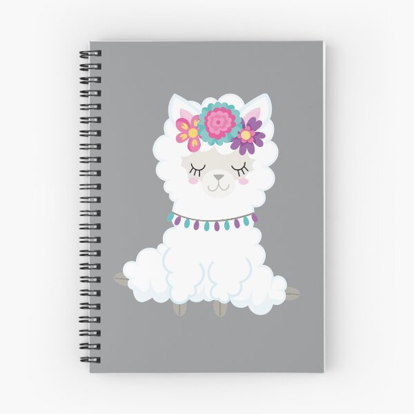 Item preview, Ultimate Gray with white spring llama  designed and sold by ToniaKroeger.