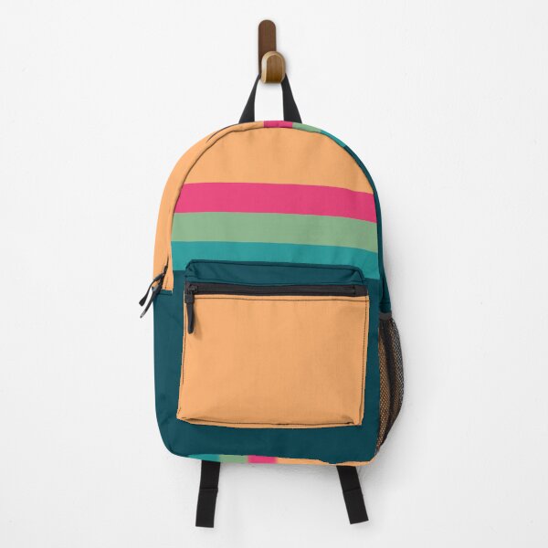 Item preview, Simple flat green pink yellow stripes designed and sold by Thecolorschemer.