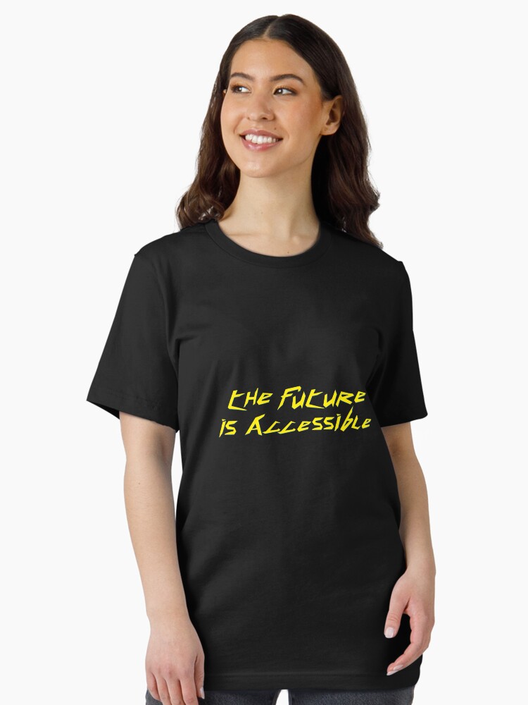 Thumbnail 2 of 7, Essential T-Shirt, The Future Is Accessible 2077 designed and sold by courtj12.