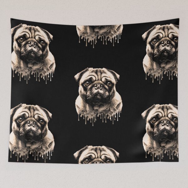 Item preview, Pug lovers, pug face cool mask designed and sold by Collagedream.