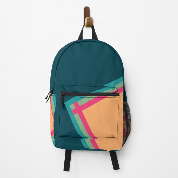 Item preview, Simple abstract flat green pink yellow stripes designed and sold by Thecolorschemer.