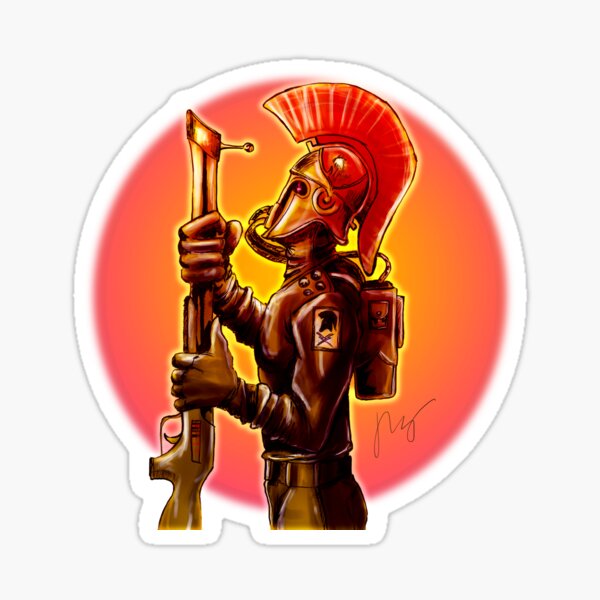Spartan -alternative background Sticker