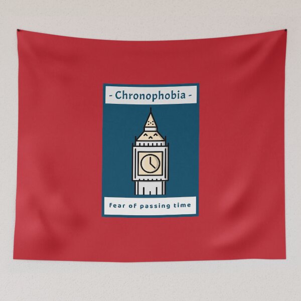 Item preview, Chronophobia - fear of passing time designed and sold by PhobiaStore.
