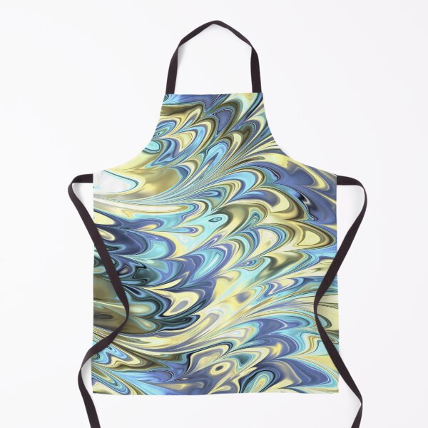 Item preview, Random Art in Blue and Gold designed and sold by ReesDesigns.
