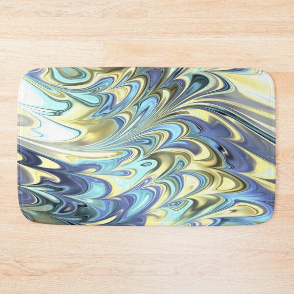 Item preview, Random Art in Blue and Gold designed and sold by ReesDesigns.